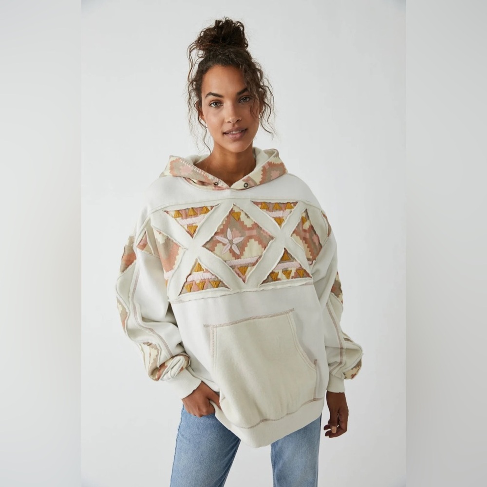 🎉LAST PIECE🎉FREE PEOPLE Nordic It's A Vibe Hoodie